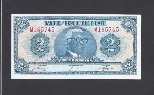 Haiti  -  2  Gourdes  1979   -  Tyvek     @  Unc   @