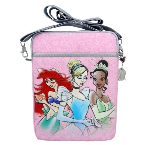 New Disney Parks Pink Princess Tablet iPad Case with Strap