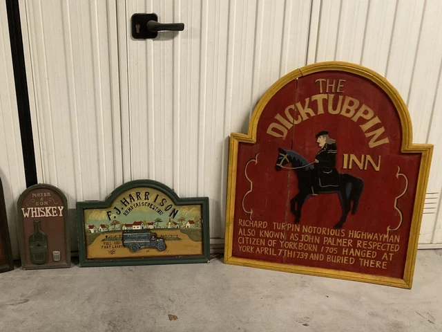 Pub Inglese Insegna 3d Legno Rilievo