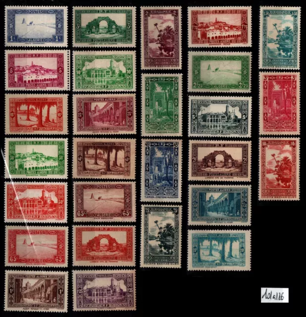 ALGÉRIE : Série 101 à 126, Neufs * = Cote 70 € / Lot Timbres COLONIES