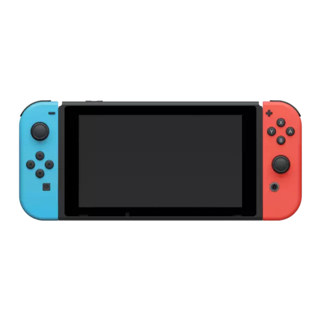 Nintendo Switch Console 32GB - Neon Blue / Red - Good - Heavy Scratching