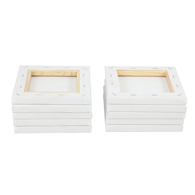 10 Teile / Satz 15 Cm Weiß Leere Kunst Boards Gestreckt KüNstler Leinwand K T9J7