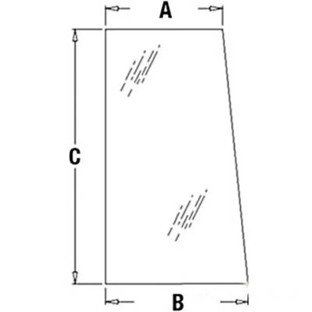 AT139792 AT151481 Cab Glass Window Side Fits John Deere 310D 410D 510D Backhoe