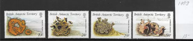 BRITISH ANTARTIC TERRITORY @  1989 Lichens Set  MNH @Ant.139