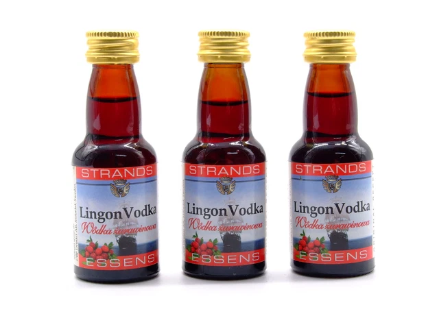 3 x Vodka Lingon (Arándano) 25 ml - Aroma para vodka, esencia de vodka, saborizante