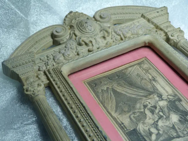 Rare Paire Anciens Cadres Napoléon III ébonite Gutta Percha Victorian frames 2