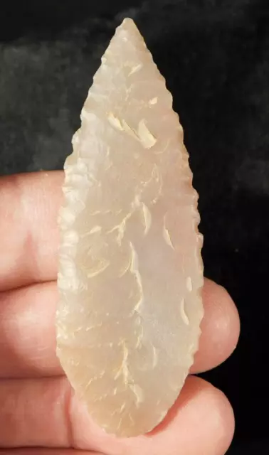 SERRATED Lanceolate Form Arrowhead or Flint Artifact RIBBON Flaking Niger 2.16