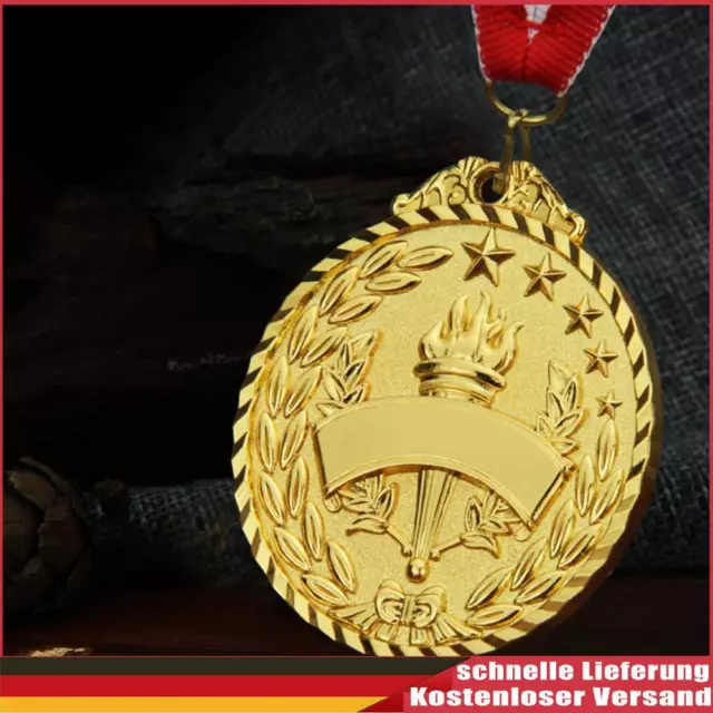 Fackelmedaillen-Souvenir-Sportwettbewerbspreis mit Schleifenband (Gold)