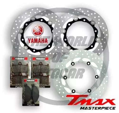 Dischi Yamaha T-Max 500 2008/11 Kit freno pastiglie anteriori posteriori Ferodo