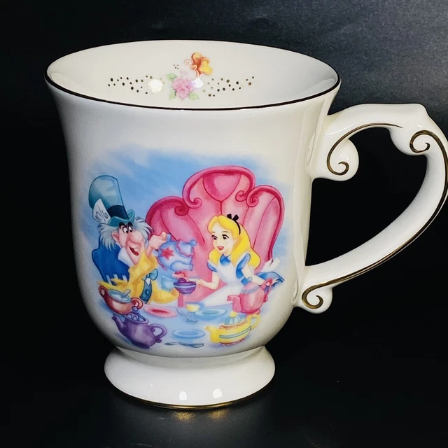 WALT DISNEY ALICE Wonderland Mad Hatter Tea Party Coffee Mug Cup Lrg