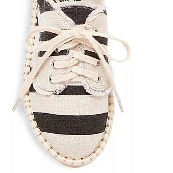 Womens dv Roxie Canvas Lace Up Espadrille Sneakers - Ivory 3