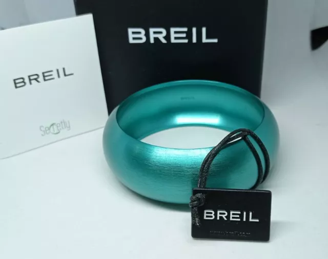 Bracciale Bangle Donna Breil,Secretly Bold,Tj1112,Verde Acqua,Misura M,Alluminio