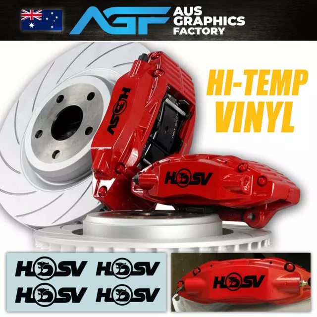 4 x HSV High-Temp Brake Caliper Decals Stickers FOR VE VF Clubsport GTS SS SSV +