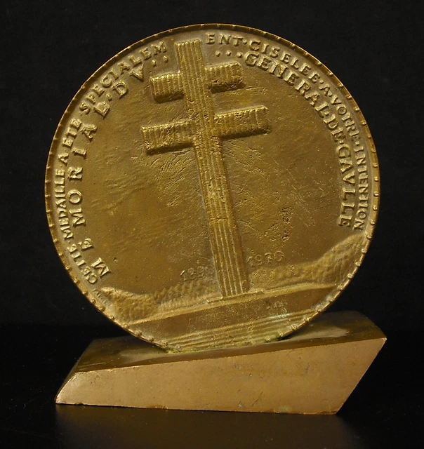 Médaille En Bronze Du Général De Gaulle - A. De Jaeger - XXème Siècle - Collection