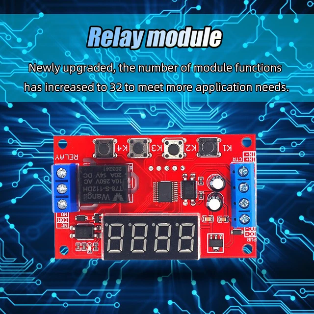 # 12V LED Digital Timming Relay Delay Trigger Switch Timer Control ...