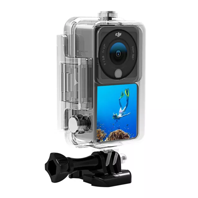 60M Waterproof Case Diving Housing Shell For DJI Action 2 Dual Screen Camera