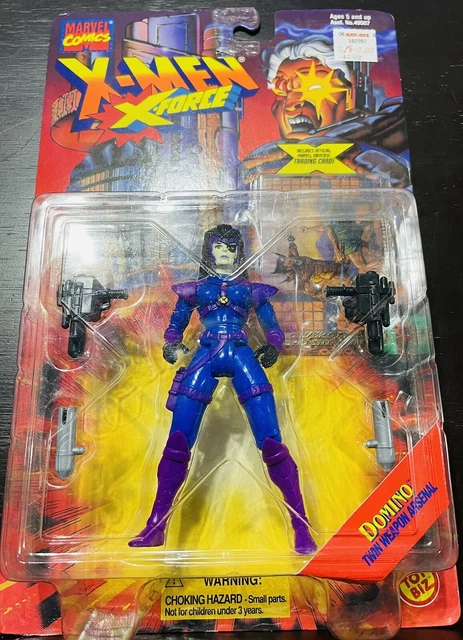 X-Men X-Force Domino Action Figure Toy Biz 1995 Marvel Comics