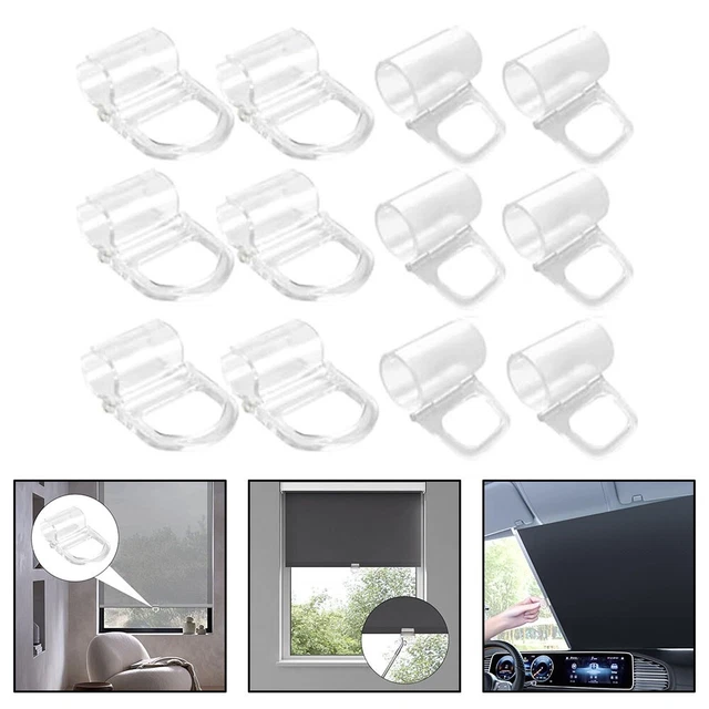 FÜR BADEZIMMER ROLLO Clips Fenster Rollos Klemmen Langlebig Gebrauch