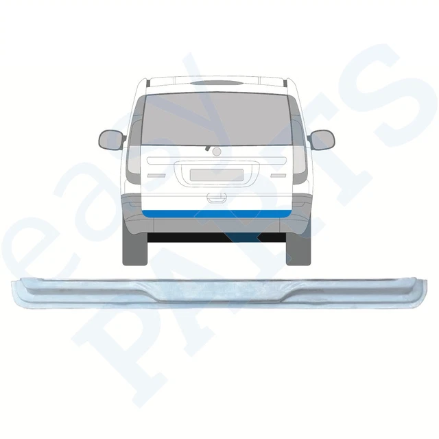 Chroom RVS Bumper Beschermer Passend Voor Mercedes Vito / Viano 2003 2014 Ribs
