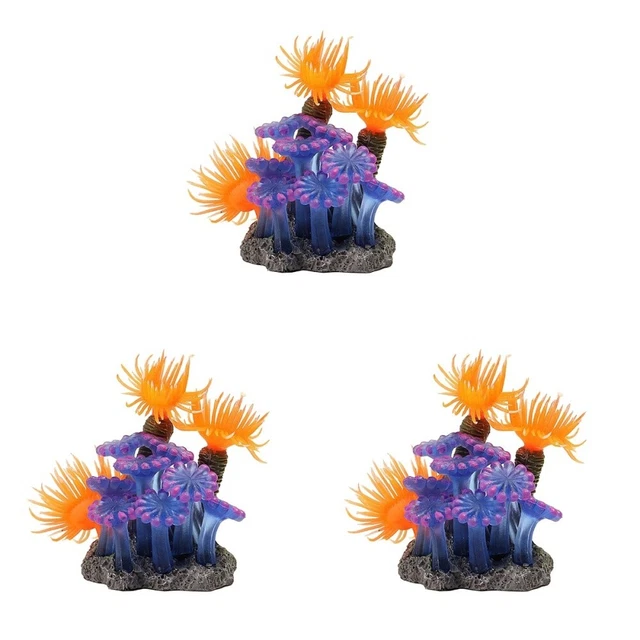 3 stücke schöne künstliche wasserbetrieb aquarium korallenzierung ornament ask
