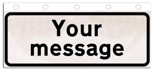 Piastra zuppa supplementare flessibile arrotolabile personalizzata Your Text per insegne 750 mm