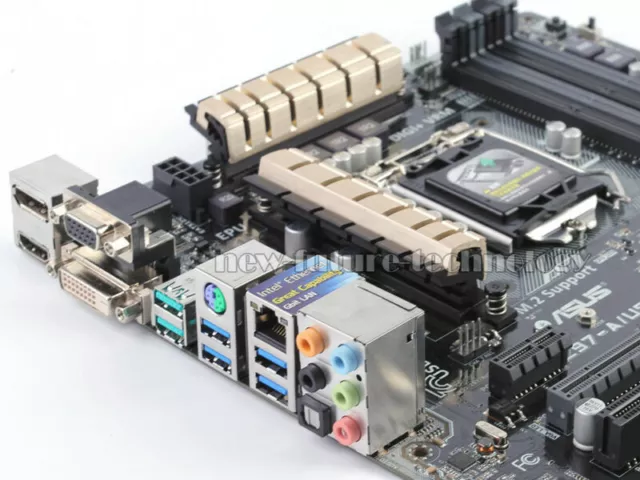 ASUS Intel Z97 Mainboard Z97-A/USB 3.1,LGA 1150 DDR3 HDMI DVI SATA3 USB3.1 4K 3