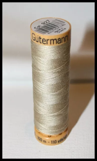 Gutermann 100% Natural Cotton Sewing Thread 100M Spools Machine And Overlocker