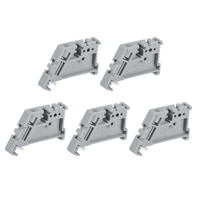 DIN Rail Mount 2x8 Position Screw Terminal Block - Power Distribution Module, 250V 40A, 35mm Rail Compatible