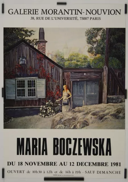 Boczewska Maria Galerie Morantin Nouvion 1981 Affiche Originale Exposition