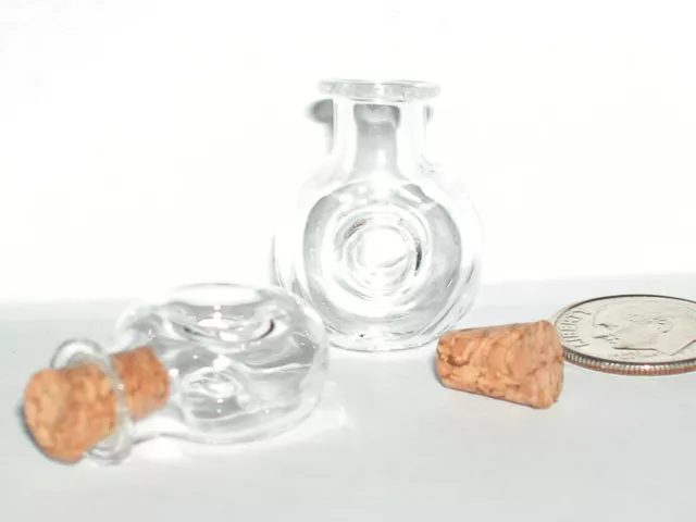 1pc Glass Cognac drink me vial cork Lampwork pendant charm 2ml Bottle Findings