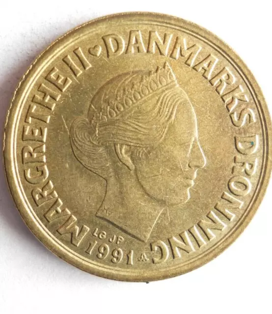 1991 Dänemark 20 Kronen - Ausgezeichnete Münze Bin #500