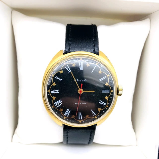 Montre Raketa Vintage Soviétique Pour Homme - Mécanique, Boîtier Acier 43mm, Bracelet OTAN