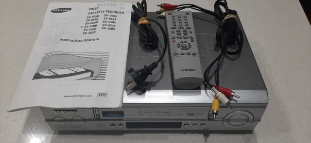 Samsung SV-450B VHS / VCR Player with Remote - Testing and Working Samsung VHS