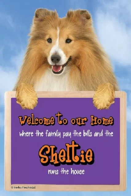SHELTIE WELCOME SIGN STUNNING 3D great Christmas stocking filler