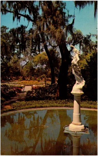 Spring Star Statue by F. Andreini Orton Plantation Wilmington NC Chrome Postcard