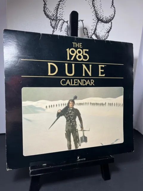 THE 1985 DUNE CALENDAR David Lynch Film 1st 1984 Perigee Book Frank Herbert 6.95
