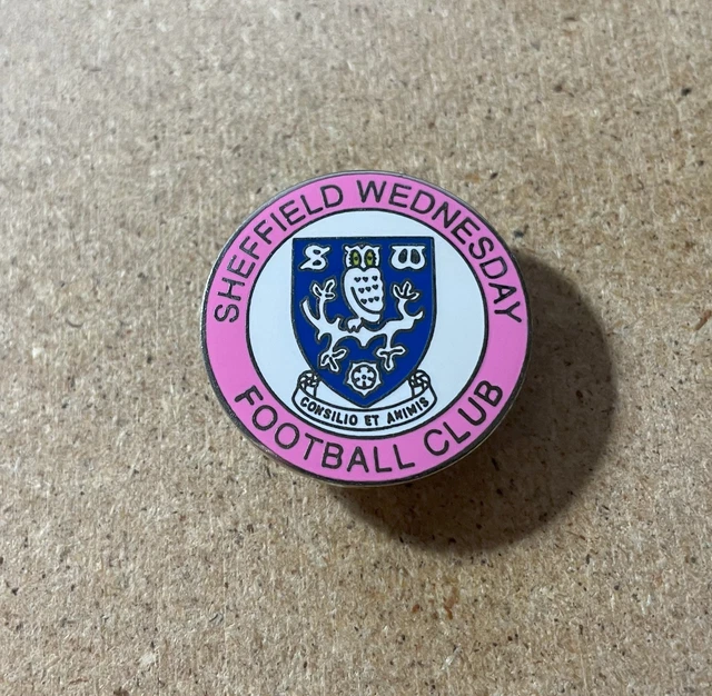 Rare Ancien Kit Club De Football Mercredi Sheffield Insigne Épingle En