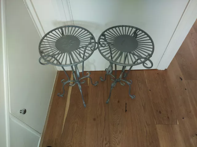 Laura Ashley  Pair Ornate Side Tables