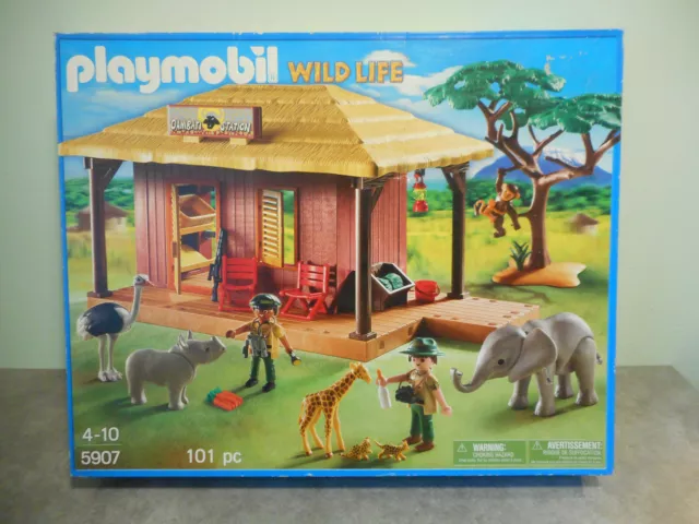 Playmobil 5907 - Centre soins Oambati pour animaux de la savane - NEUF en boîte
