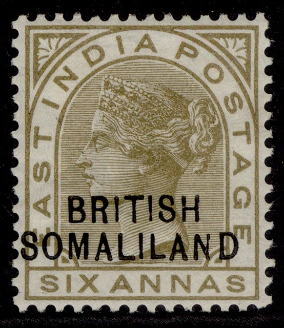SOMALILAND PROTECTORATE EDVII SG19, 6a olive-bistre, M MINT. Cat £10.