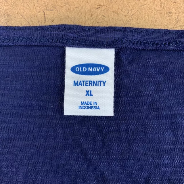 Old Navy Womens XL Maternity Slub-Knit Side Twist Long Sleeve Top NWT 2
