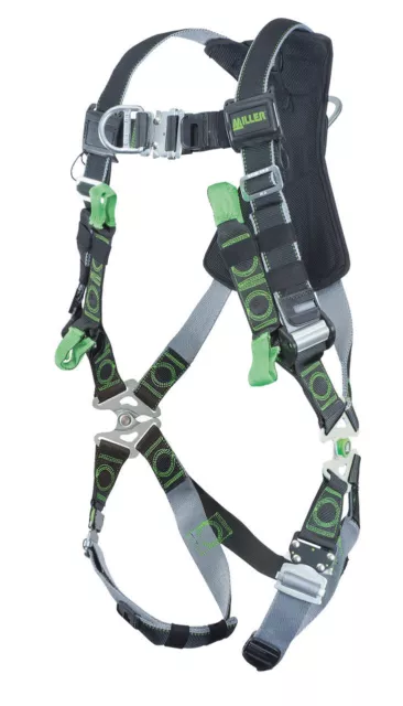 Miller Revolution DualTech Harness with Front D-Ring Quick-Connect Leg Strap UBK