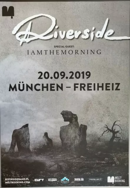 RIVERSIDE  2019 MÜNCHEN - orig.Concert Poster - Konzert Plakat - DIN A1