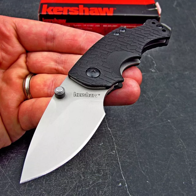 Kershaw Black Shuffle 8Cr13MoV Blade Small Folding Bottle Opener Pocket Knife