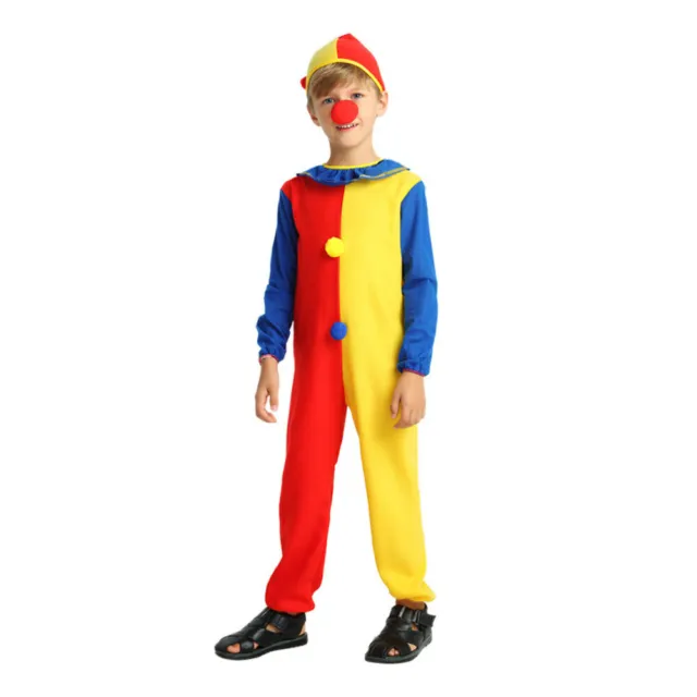 Costume in maschera bambino per bambini costume di Halloween clown travestimento