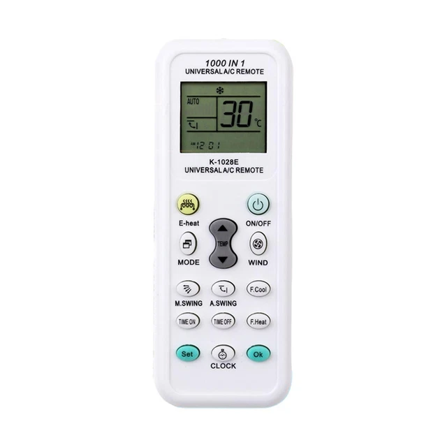 Accessoire de télécommande A/C pour climatiseur à usage universel, écran