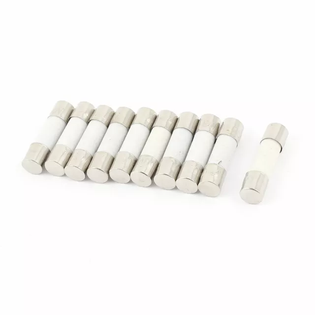 10 Pièces 250V 8  Action Rapide Fusibles En Céramique Tubes 5mm x 20mm