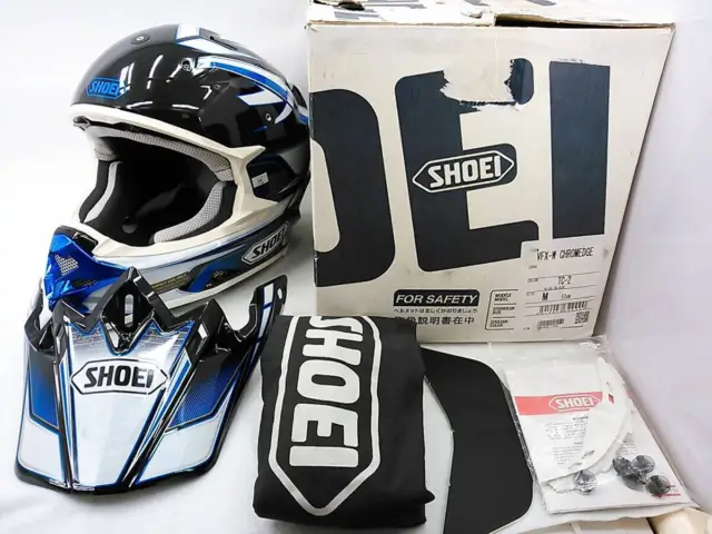 SHOEI VFX-W CHROMEDGE M size Off-road Helmet With original box