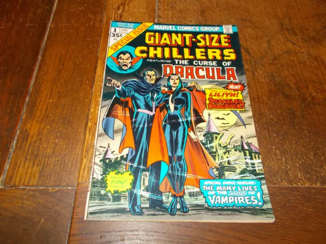 Giant Size Chillers #1 - Marvel 1974 Bronze Age 35c Dracula 1st app Lilith VFN+