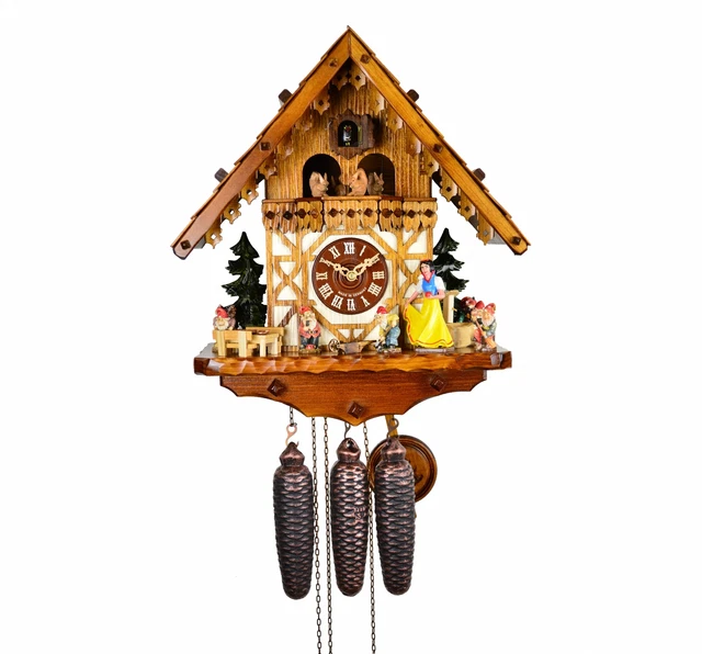 Pendule à Coucou Hibou Avec Enfant, Nid 2.5035.01.P Neuf